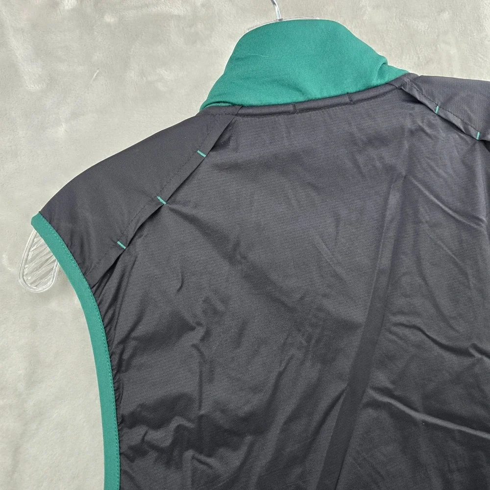 Smartwool active Wind Vest‎ Mens Medium Green Merino Wool Full Zip Active Layer